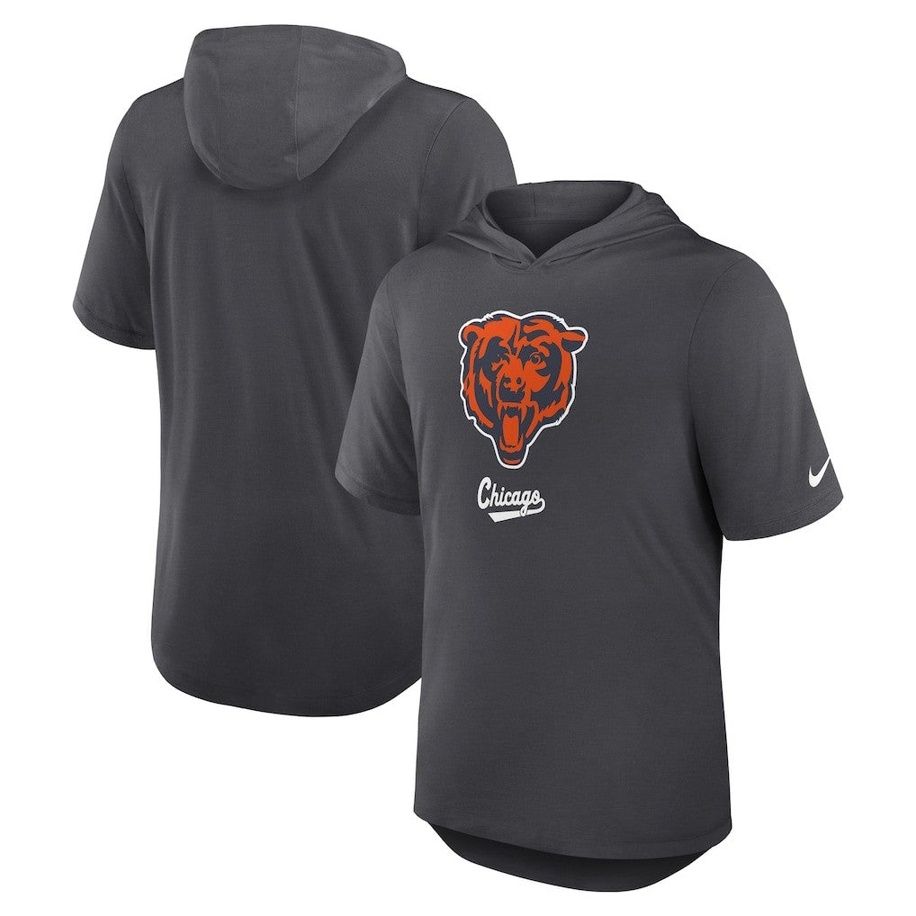 NFL Chicago Bears Tri-Blend Performance Hoodie T-Shirt