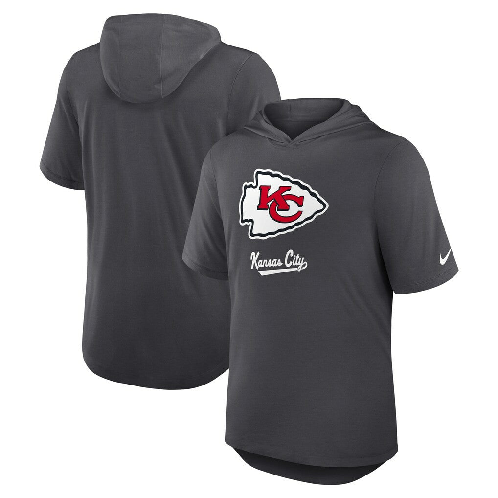 NFL Kansas City Chiefs Tri-Blend Performance Hoodie T-Shirt