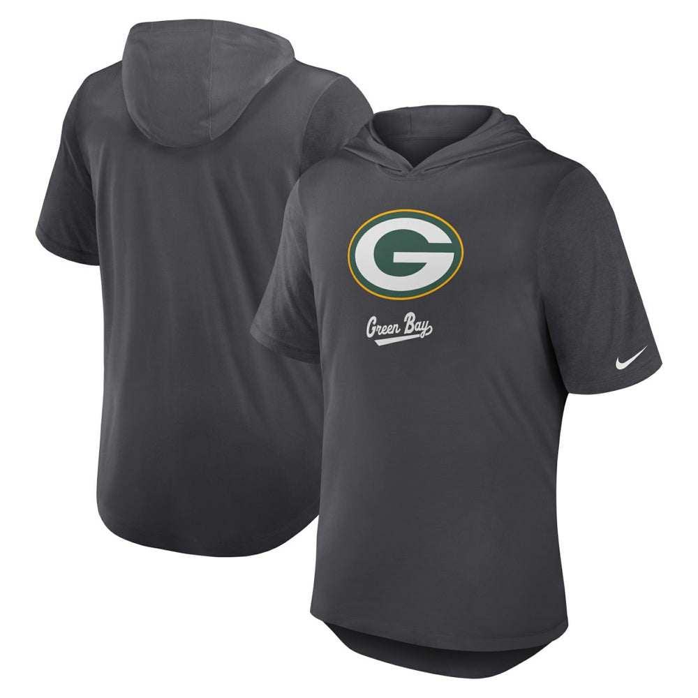 NFL Green Bay Packers Tri-Blend Performance Hoodie T-Shirt