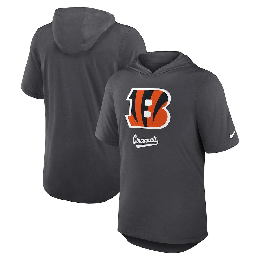NFL Cincinnati Bengals Tri-Blend Performance Hoodie T-Shirt