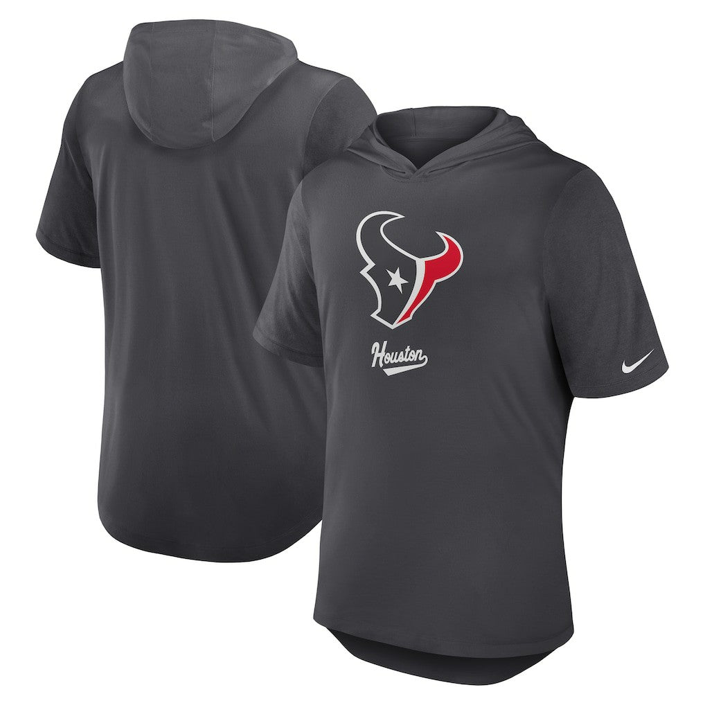 NFL Houston Texans Tri-Blend Performance Hoodie T-Shirt