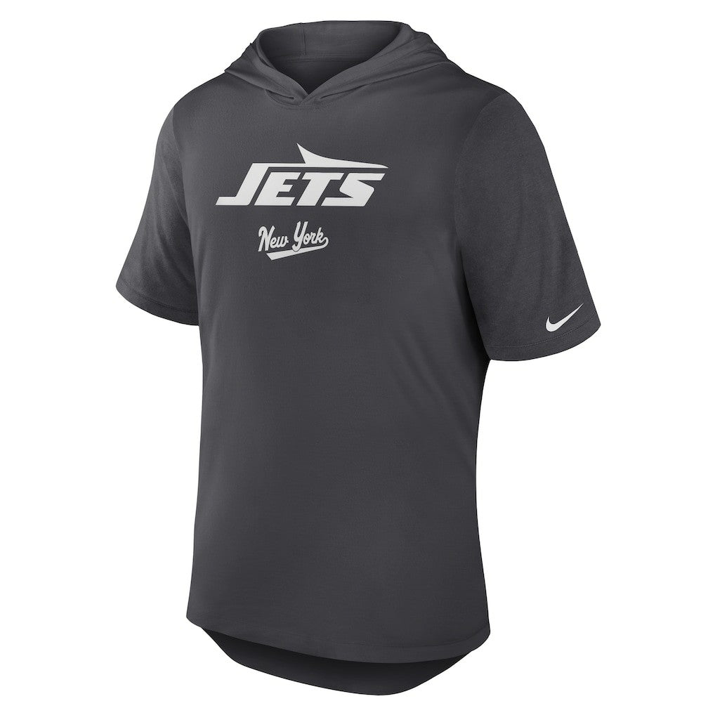 NFL New York Jets Tri-Blend Performance Hoodie T-Shirt