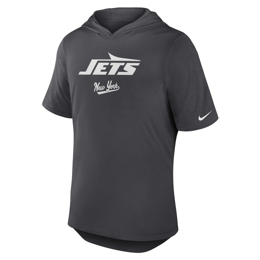 NFL New York Jets Tri-Blend Performance Hoodie T-Shirt