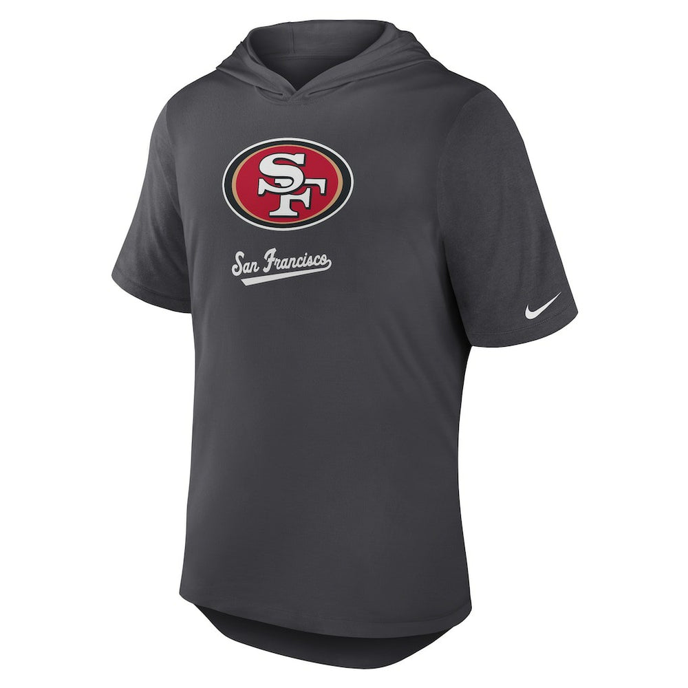 NFL San Francisco 49ers Tri-Blend Performance Hoodie T-Shirt