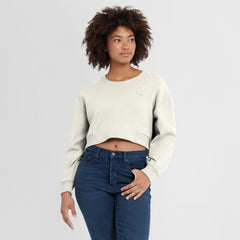 NFL Pittsburgh Steelers Women's Studio Tri-Blend Cropped Pullover Sweatshirt