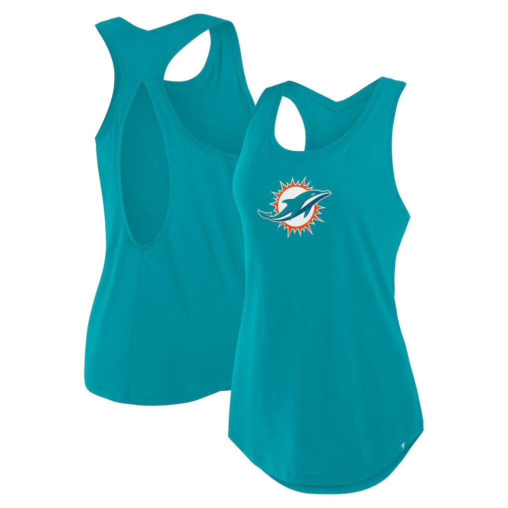 NFL Miami Dolphins Women's Iron Fan Tank Top