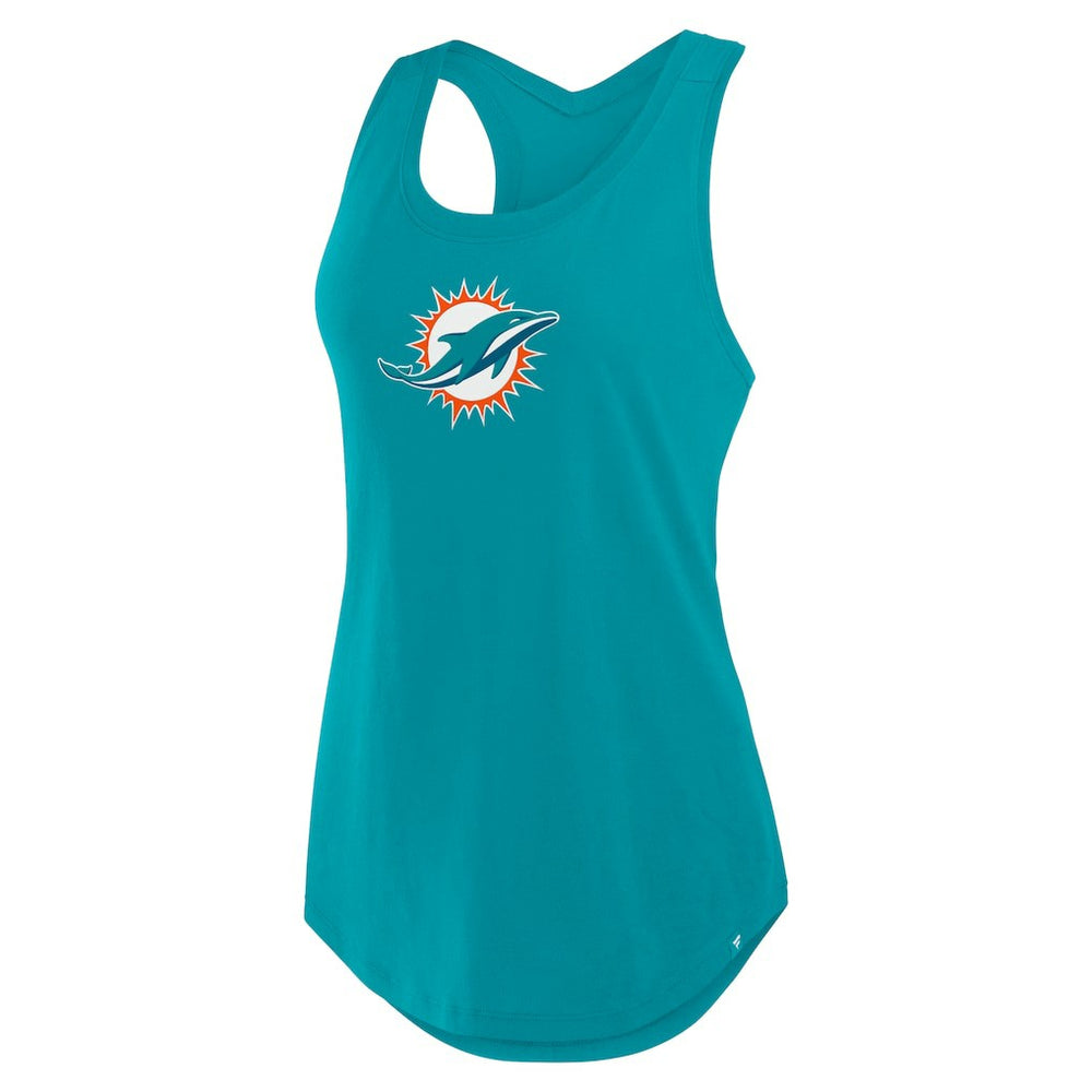 NFL Miami Dolphins Women's Iron Fan Tank Top