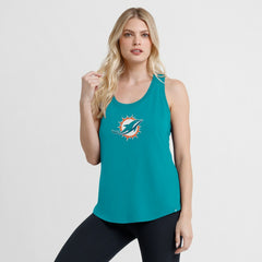 NFL Miami Dolphins Women's Iron Fan Tank Top