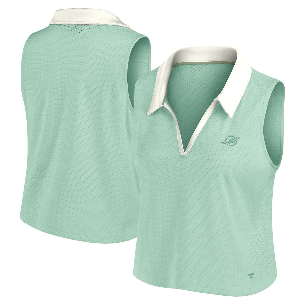 NFL Miami Dolphins Women's Studio Wellness V-Neck Tank Top