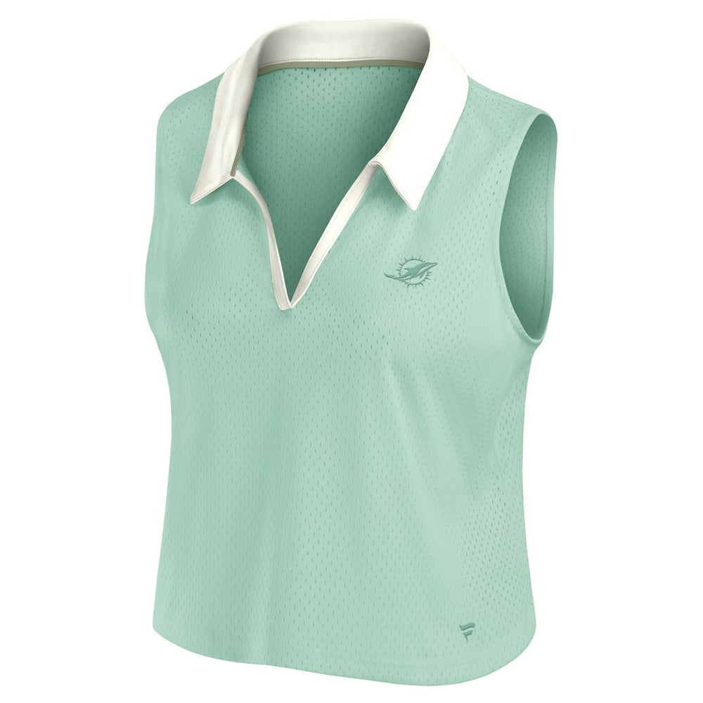 NFL Miami Dolphins Women's Studio Wellness V-Neck Tank Top