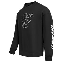Baltimore Orioles Pro Standard Paint The City Dropped Shoulder Pullover Sweatshirt - Black