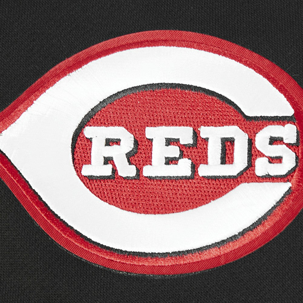 Cincinnati Reds Pro Standard Paint The City Dropped Shoulder Pullover Sweatshirt - Black