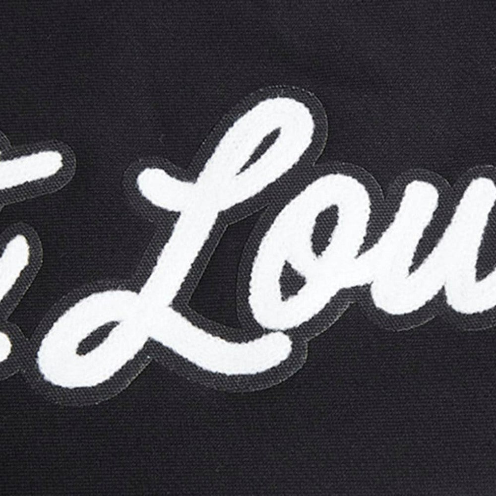 St. Louis Cardinals Pro Standard Paint The City Dropped Shoulder Pullover Sweatshirt - Black