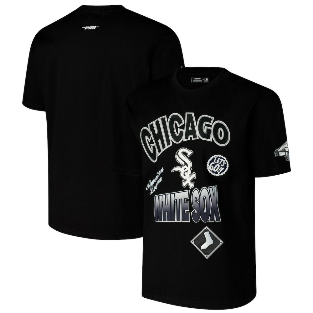 Chicago White Sox Pro Standard Turn It Up Dropped Shoulder T-Shirt - Black