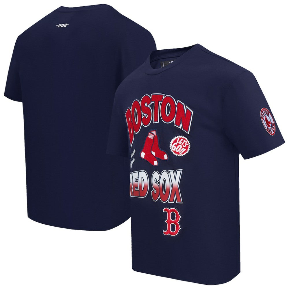 Boston Red Sox Pro Standard Turn It Up Dropped Shoulder T-Shirt - Navy