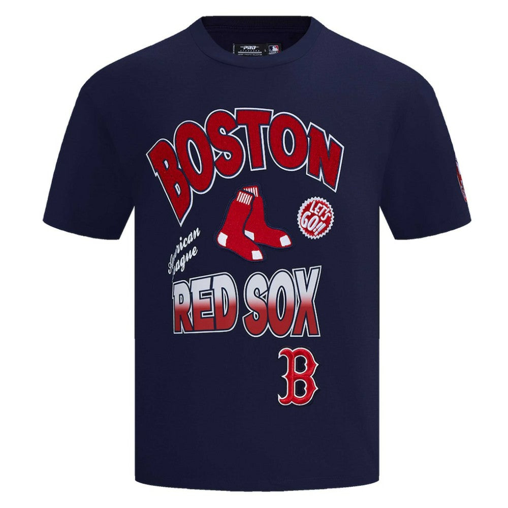 Boston Red Sox Pro Standard Turn It Up Dropped Shoulder T-Shirt - Navy