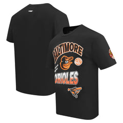 Baltimore Orioles Pro Standard Turn It Up Dropped Shoulder T-Shirt - Black