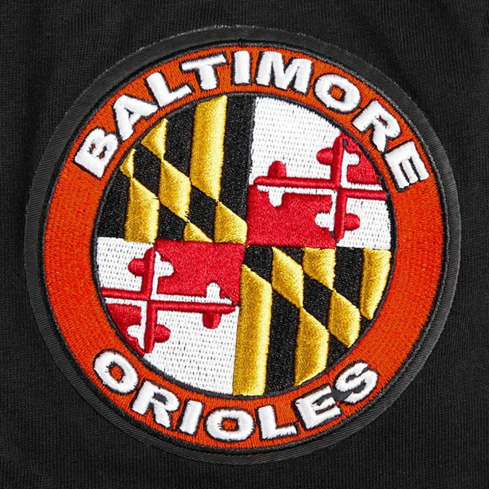Baltimore Orioles Pro Standard Turn It Up Dropped Shoulder T-Shirt - Black