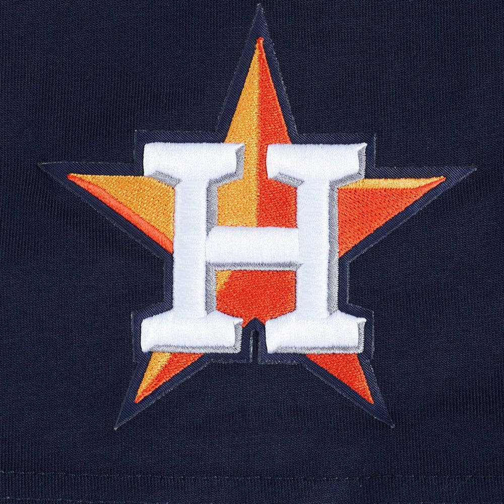 Houston Astros Pro Standard Turn It Up Dropped Shoulder T-Shirt - Navy