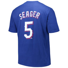 Corey Seager Texas Rangers Big & Tall Name & Number T-Shirt - Royal