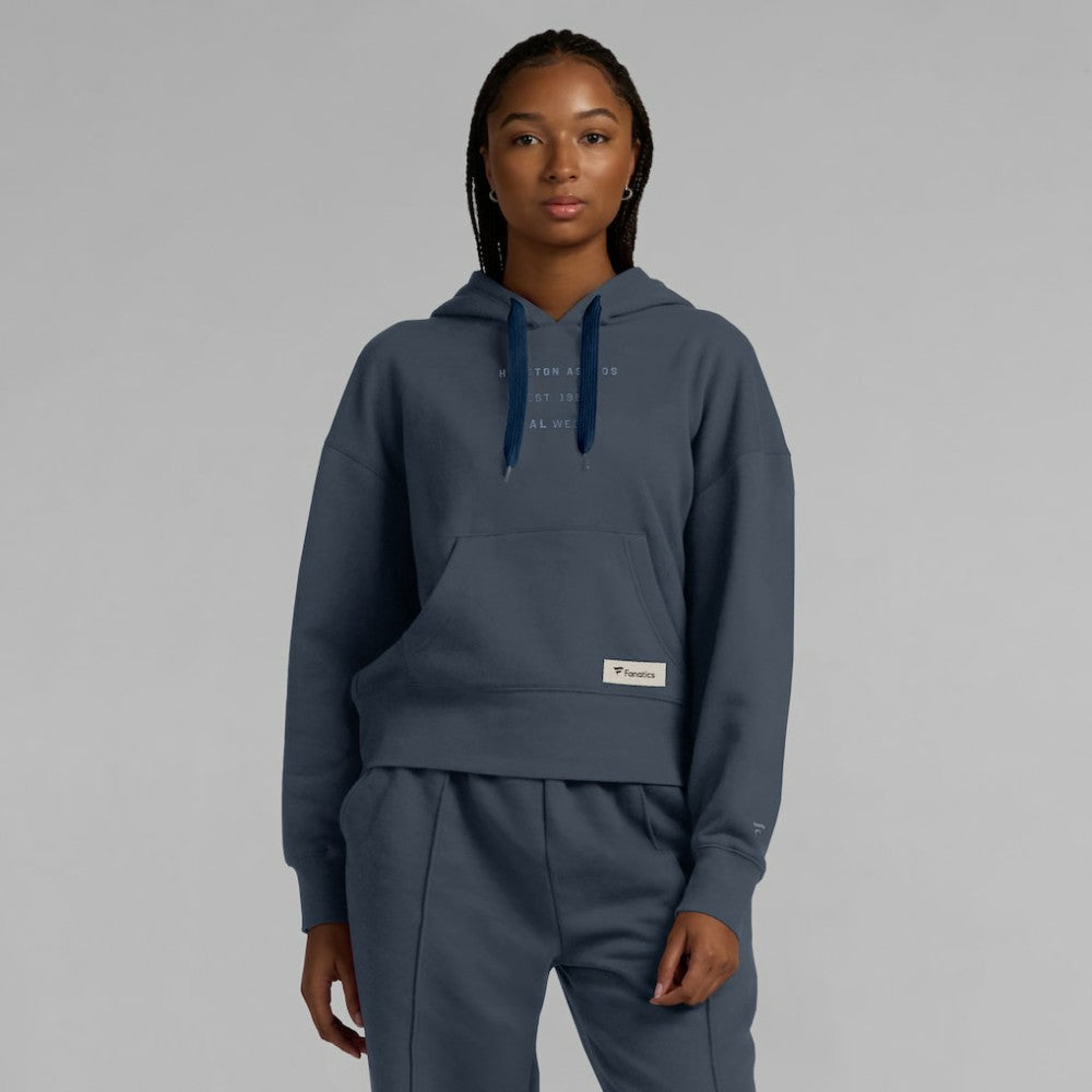 Houston Astros Women's Elements Future Ground Subtle Tonal Pullover Hoodie - Blue