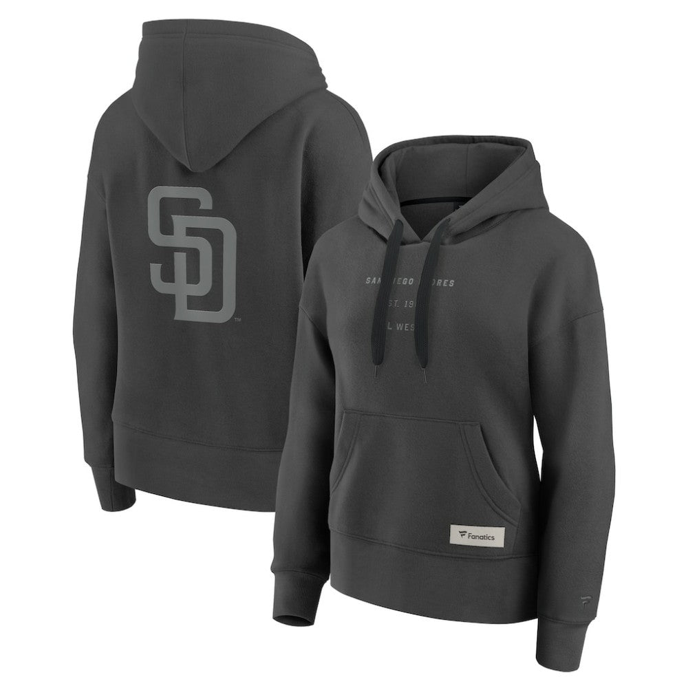 San Diego Padres Women's Elements Future Ground Subtle Tonal Pullover Hoodie - Charcoal