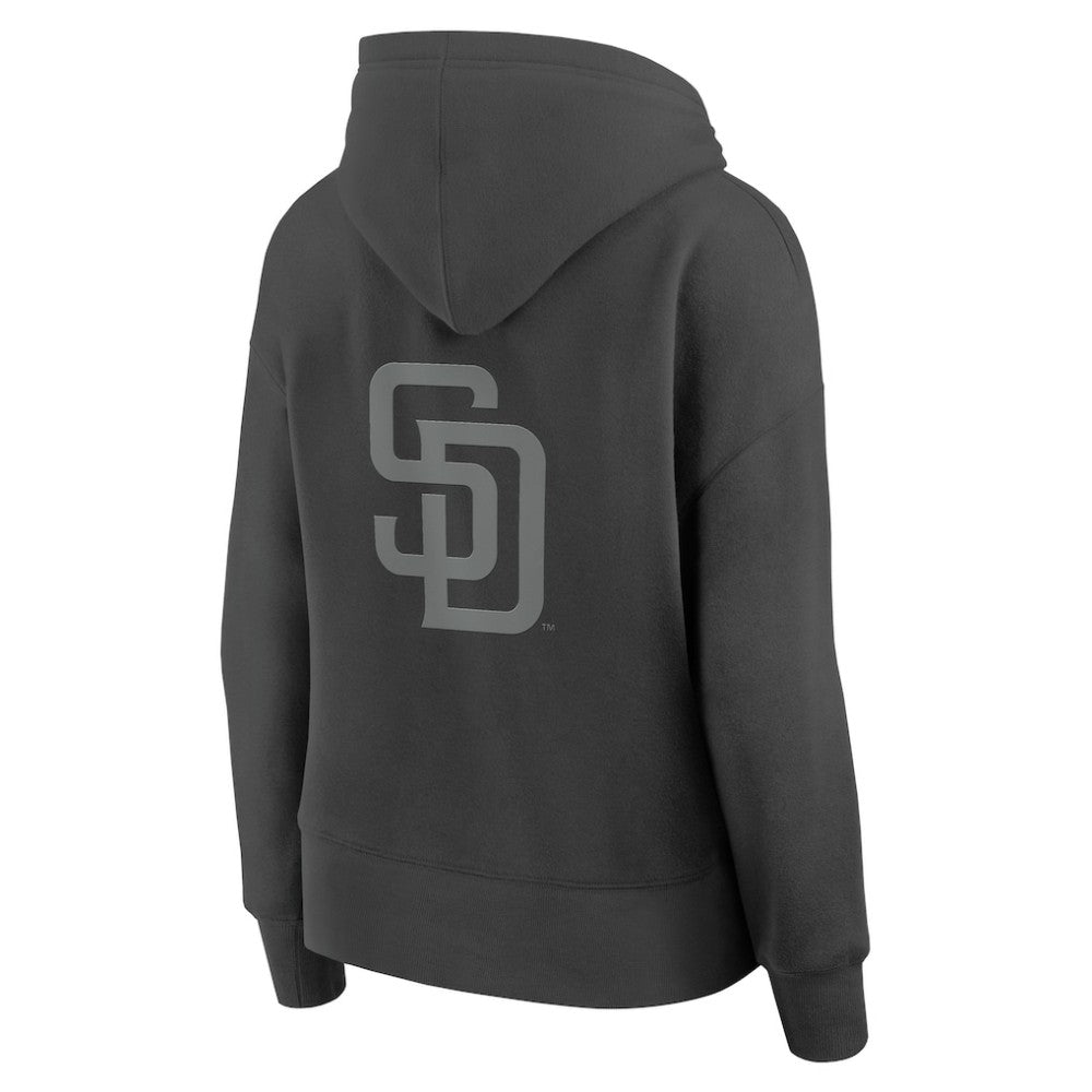 San Diego Padres Women's Elements Future Ground Subtle Tonal Pullover Hoodie - Charcoal