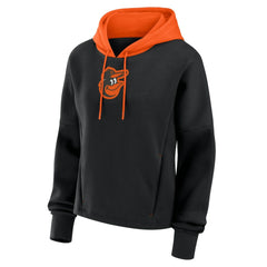 Baltimore Orioles Women's Oversized Legacy Favorite Spectator Pullover Hoodie - Black