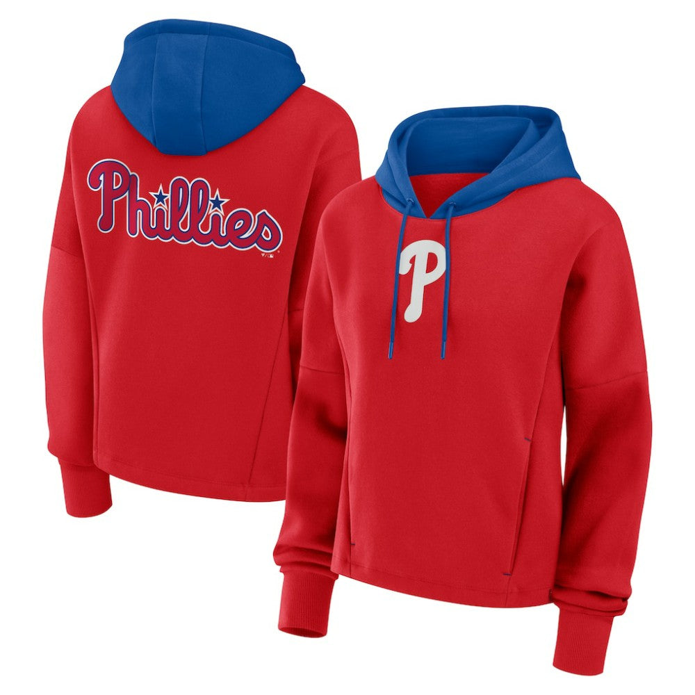 Philadelphia Phillies Women's Oversized Legacy Favorite Spectator Pullover Hoodie - Red