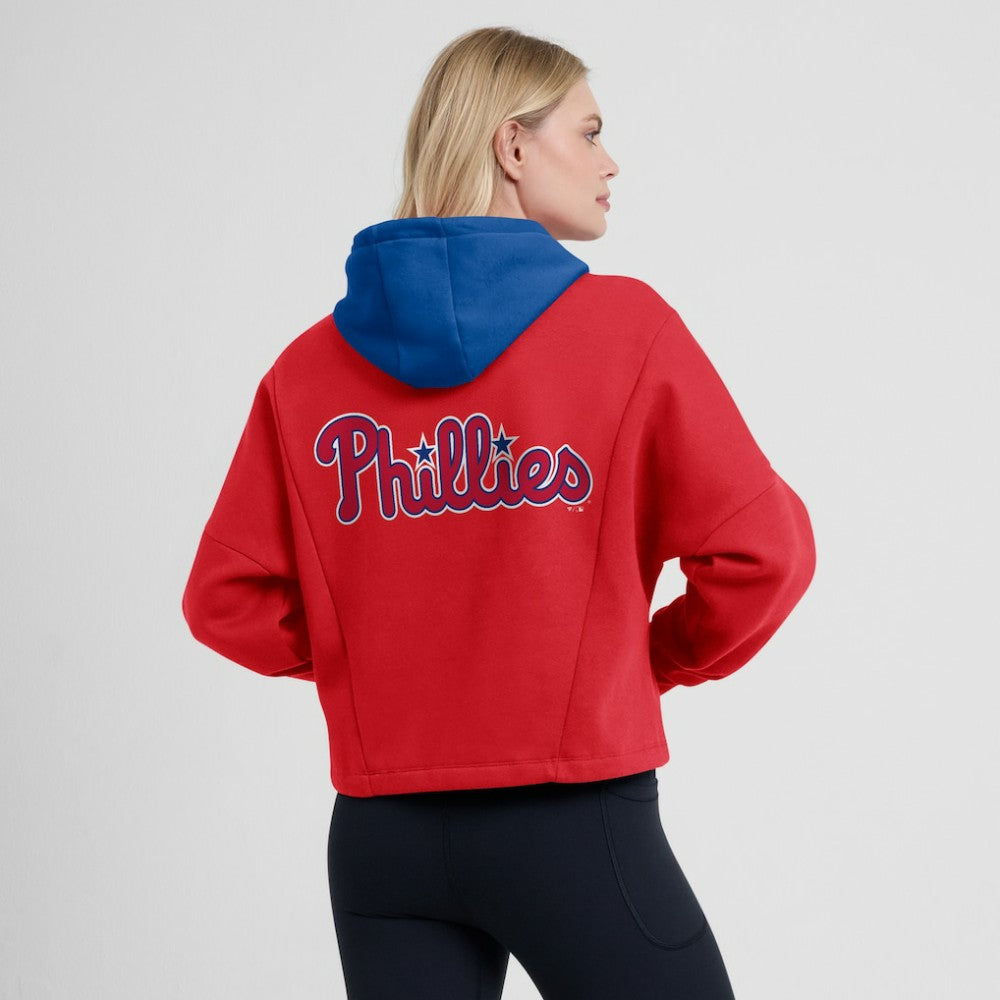 Philadelphia Phillies Women's Oversized Legacy Favorite Spectator Pullover Hoodie - Red