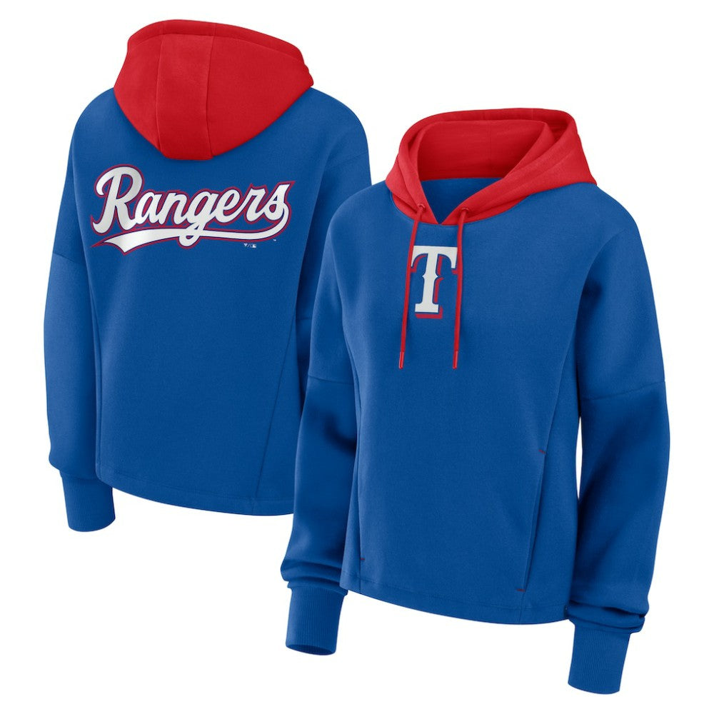 Texas Rangers Women's Oversized Legacy Favorite Spectator Pullover Hoodie - Royal