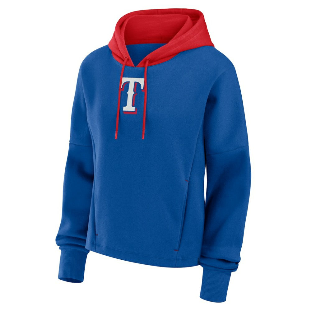 Texas Rangers Women's Oversized Legacy Favorite Spectator Pullover Hoodie - Royal