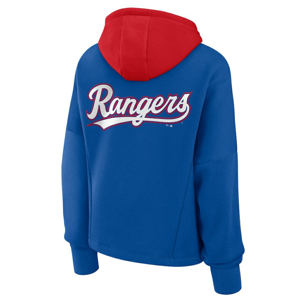 Texas Rangers Women's Oversized Legacy Favorite Spectator Pullover Hoodie - Royal