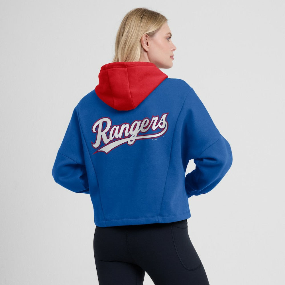 Texas Rangers Women's Oversized Legacy Favorite Spectator Pullover Hoodie - Royal