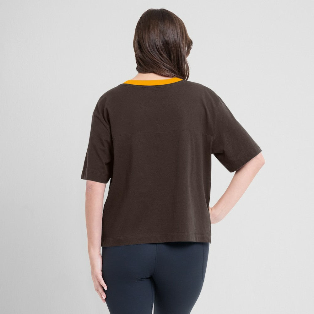San Diego Padres Oversized Race To Win V-Neck T-Shirt - Brown/Graphite