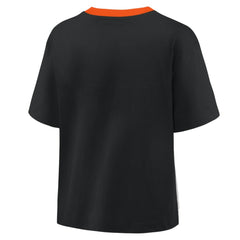Baltimore Orioles Oversized Race To Win V-Neck T-Shirt - Black/Graphite