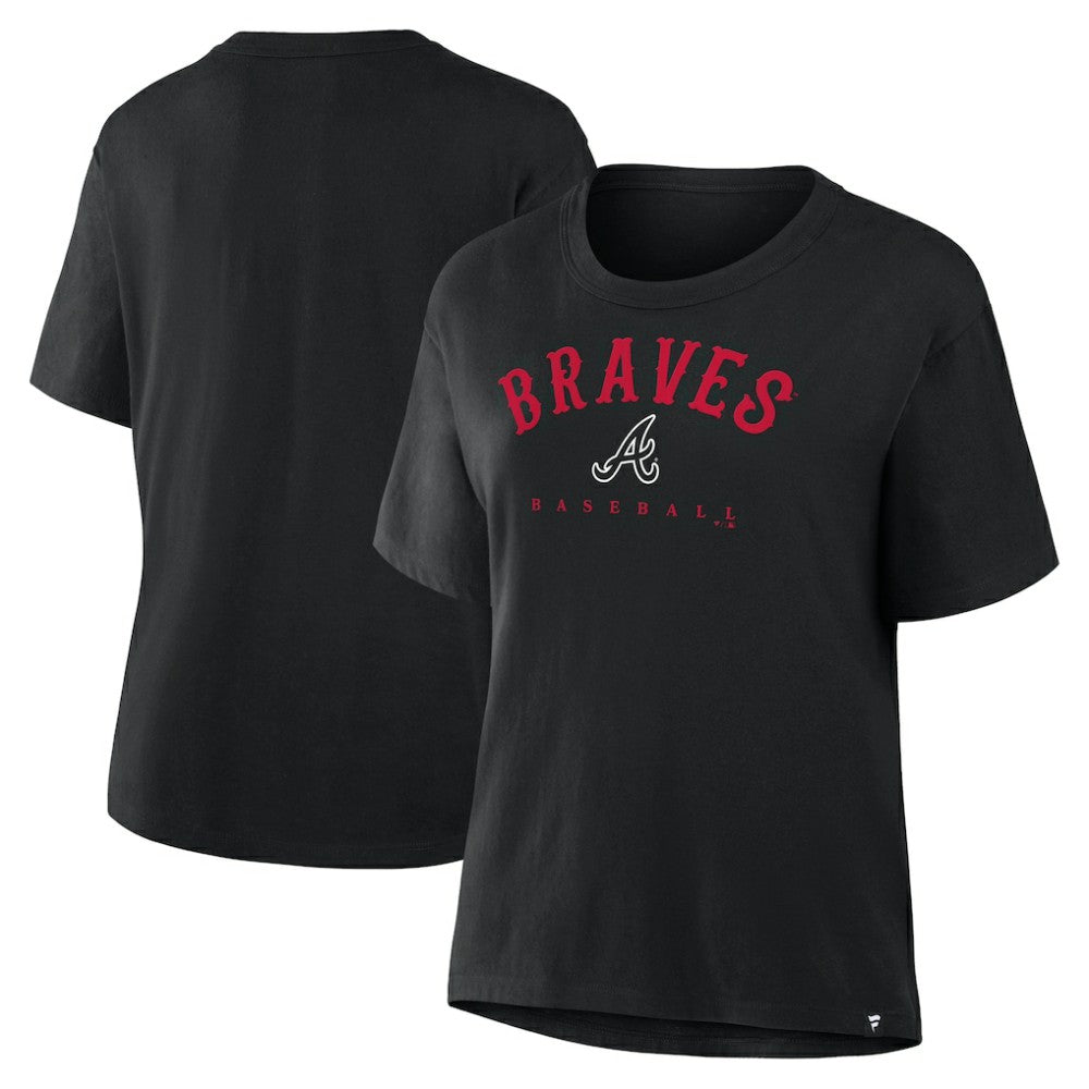 Atlanta Braves Women's Home Run Legacy T-Shirt - Black