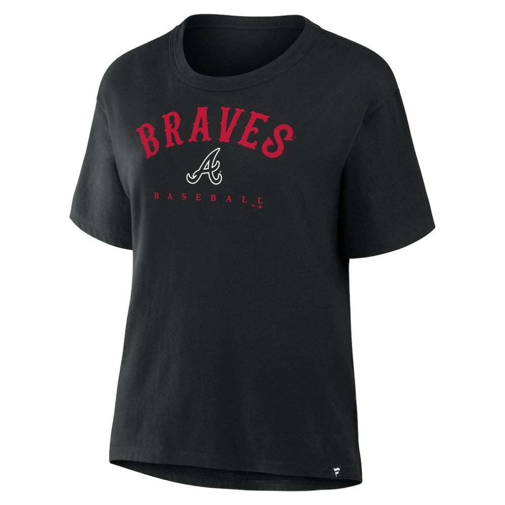 Atlanta Braves Women's Home Run Legacy T-Shirt - Black