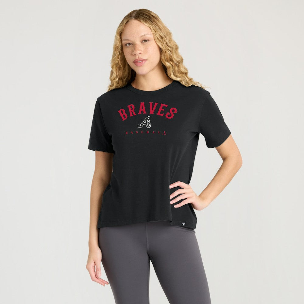 Atlanta Braves Women's Home Run Legacy T-Shirt - Black