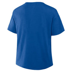Texas Rangers Women's Fan Fave Stadium Slub Boxy T-Shirt - Royal