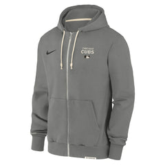 Chicago Cubs Authentic Collection Travel Performance Full-Zip Hoodie - Charcoal | Nike