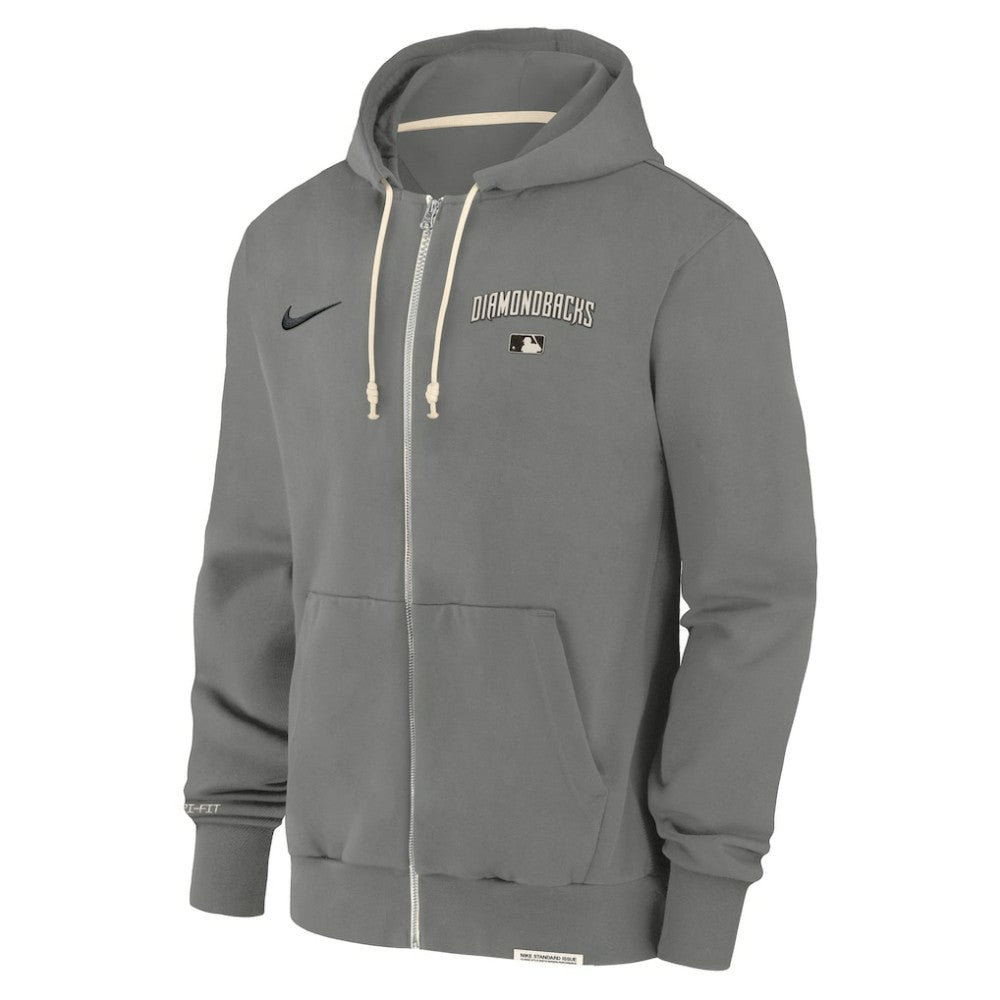 Arizona Diamondbacks Authentic Collection Travel Performance Full-Zip Hoodie - Charcoal | Nike