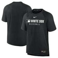 Chicago White Sox Authentic Collection Pregame Raglan Dri-FIT T-Shirt - Black | Nike