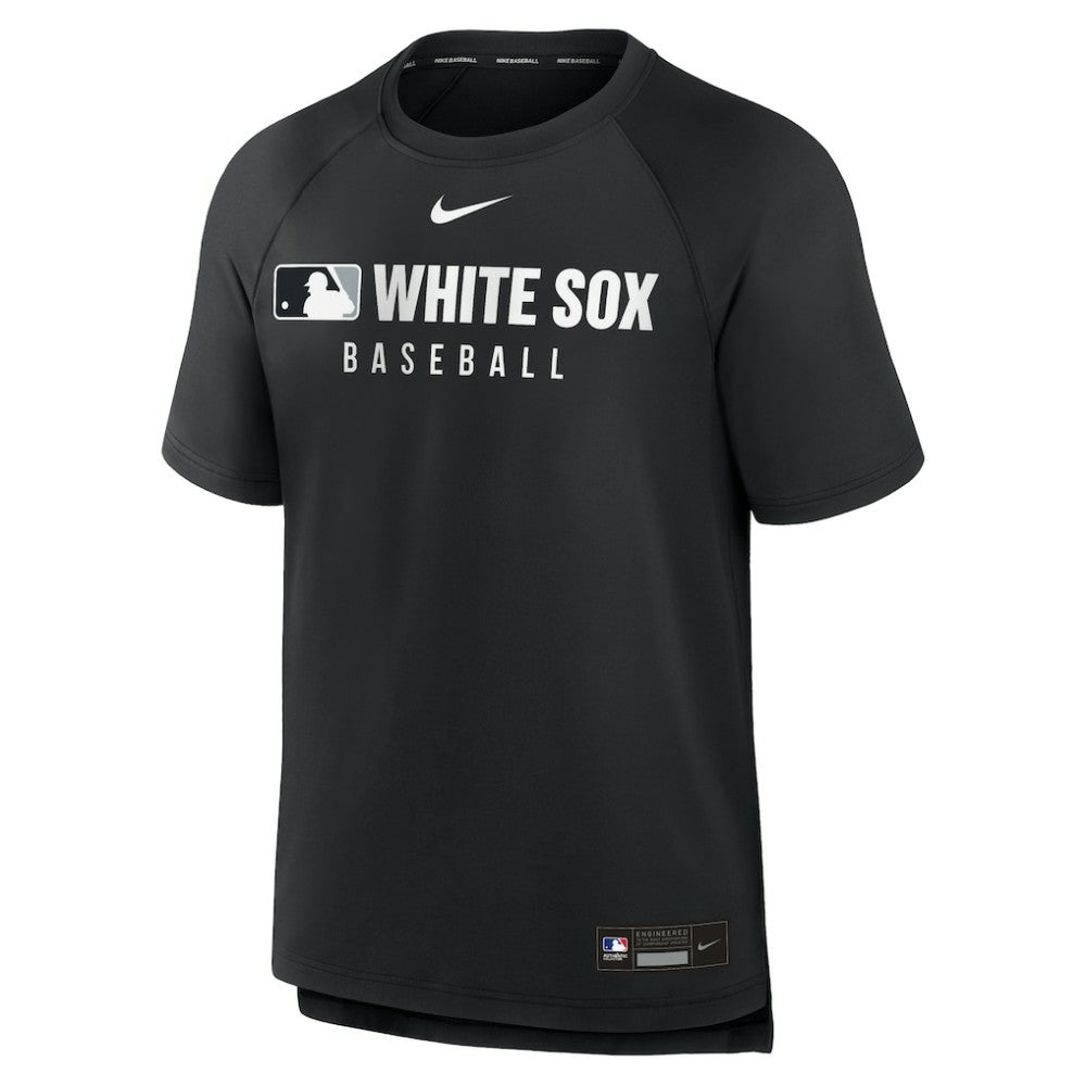Chicago White Sox Authentic Collection Pregame Raglan Dri-FIT T-Shirt - Black | Nike