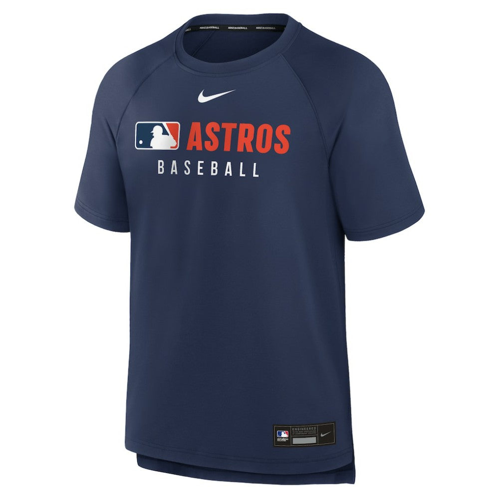Houston Astros Authentic Collection Pregame Raglan Dri-FIT T-Shirt - Navy | Nike