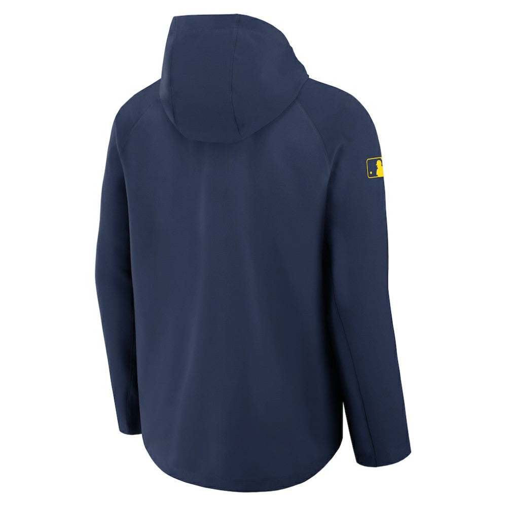 Milwaukee Brewers Authentic Collection Raglan Performance Full-Zip Jacket - Navy | Nike