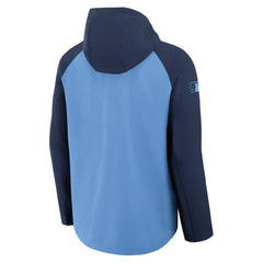 Tampa Bay Rays Authentic Collection Raglan Performance Full-Zip Jacket - Light Blue/Navy | Nike