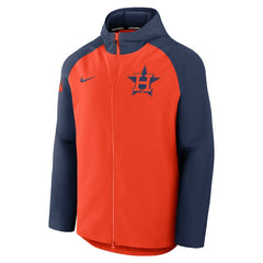Houston Astros Authentic Collection Raglan Performance Full-Zip Jacket - Orange/Navy | Nike