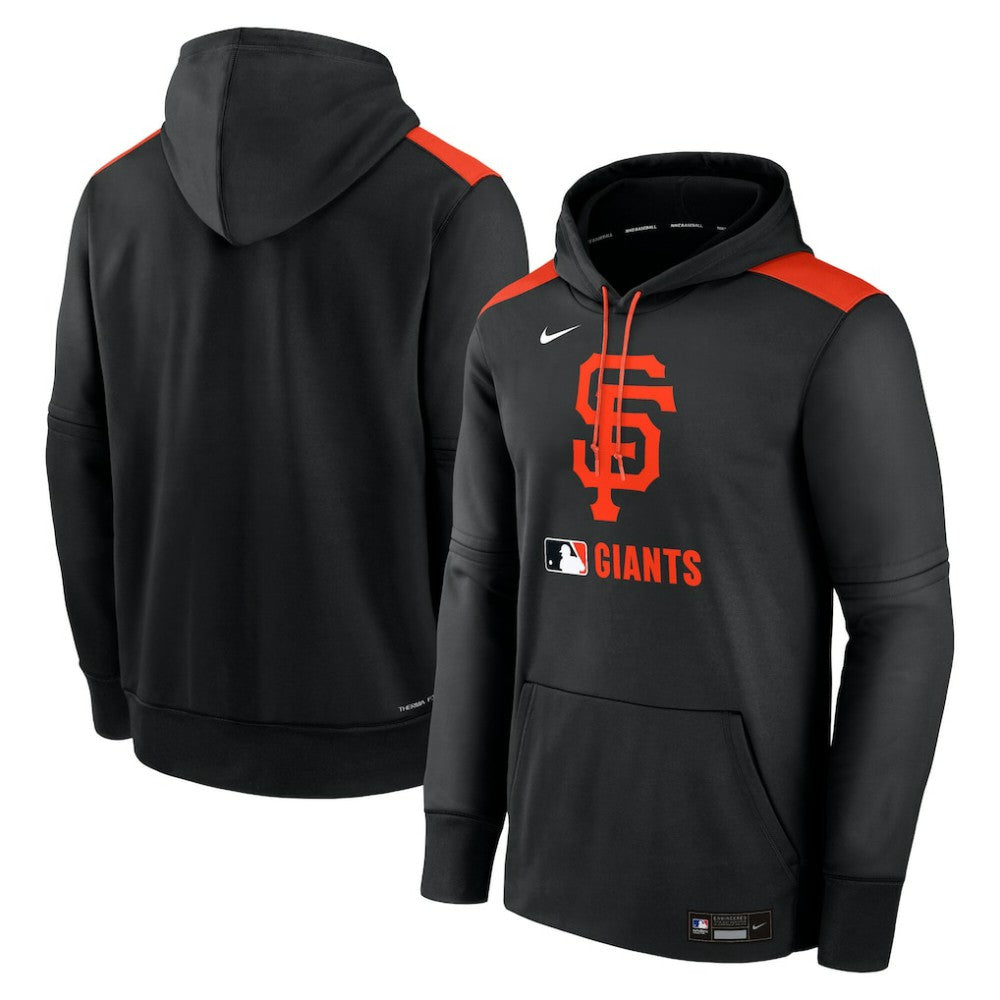 San Francisco Giants Authentic Collection Performance Pullover Hoodie - Black | Nike