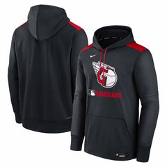 Cleveland Guardians Authentic Collection Performance Pullover Hoodie - Navy | Nike